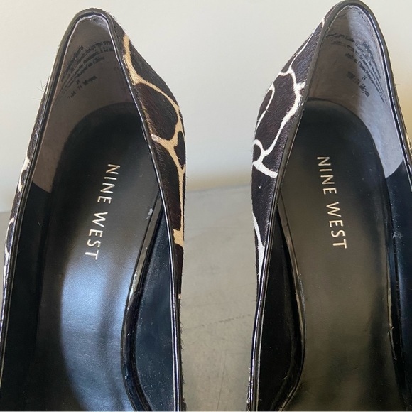 Nine West Animal Print Peep Toe Heels - Picture 10 of 11